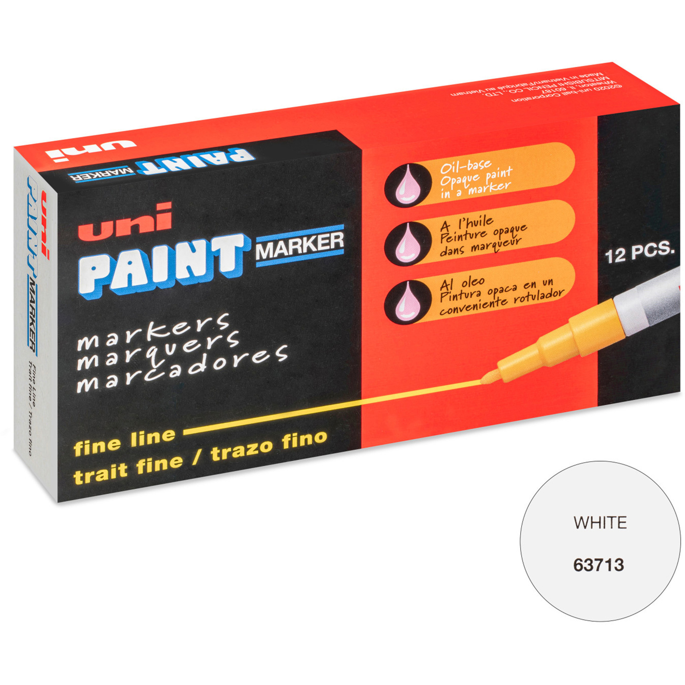 uni-ball, UBC63713, Uni-Paint PX-21 Oil-Based Fine Point Marker, 1 Each - image 3 of 4