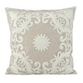 thumbnail image 5 of Saro Lifestyle Embroidered Floral Design Beaded Cotton Poly Filled Throw Pillow, 5 of 5