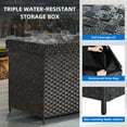 thumbnail image 5 of Uforic 230 Gallon Large Wicker Deck Box,Waterproof Outdoor Toy Storage Boxes - Black, 5 of 9