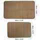 thumbnail image 4 of Alfombrilla de baño de espuma viscoelástica Unique Bargains 2 uds. Antideslizante Lavable a máquina Marrón 40x60cm 50x80cm, 4 of 7
