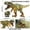 Q, variante sur Grande Économie,HWRETIE Jouet Animal de Simulation en Liquidation,Cadeau Garçon Modèle de Dinosaure Solide Peint à la Main Figurine Commémorative