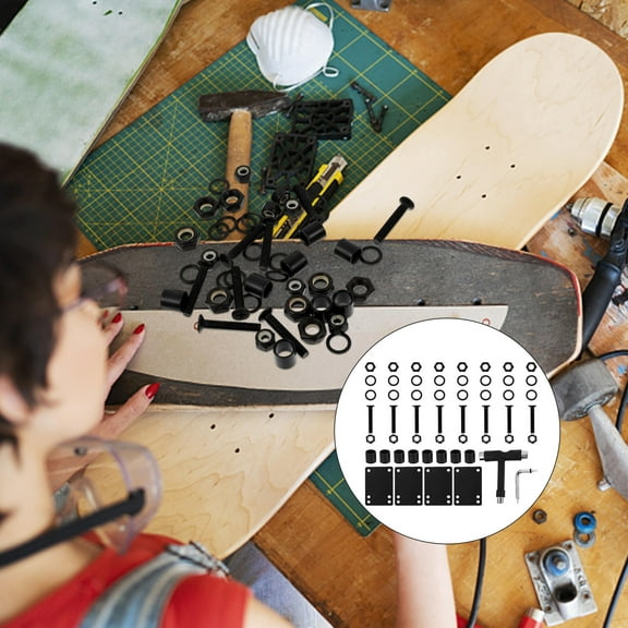 Worgeous 1 Set of Skateboard Repairing Tool Multi-Function Skateboard T Tool Accessory