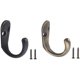 thumbnail image 1 of Robe Hook, Oil Polished Bronze And Antique Brass, 1 of 1