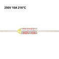 thumbnail image 3 of Uxcell 250V 10A 216 Celsius Circuit Cut Off Temperature Thermal Fuse 10 Pcs, 3 of 3