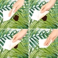 thumbnail image 3 of Round Fitted Tablecloth with Elastic Tropical Poppy Leaf Table Cover Poppy Round Elastic Tablecloth for Waterproof Wipeable Fitted Table Cloth, 3 of 7