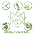 thumbnail image 3 of Umbrella Yarn - Hand Operated Knitting Winder Tools, Wool String Ball Winder Holder Machine, Metal Hank Yarn (Green)(12.99 Inches), 3 of 7