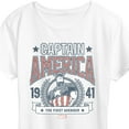 thumbnail image 3 of Marvel Captain America - Collegiate - Women's Short Sleeve Graphic T-Shirt, 3 of 5