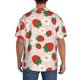 thumbnail image 3 of Balery Strawberry Floral Camisa Casual de Manga Corta con Botones para Hombre, Texturizada, Estilo Cubano, para Playa, Verano-X-Large, 3 of 5