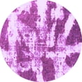 thumbnail image 1 of Ahgly Company Indoor Round Abstract Purple Modern Area Rugs, 7' Round, 1 of 4