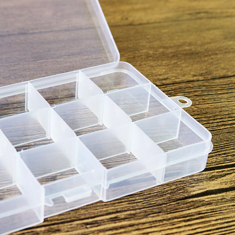 10/15/24 Compartments Plastic Box Jewelry Bead Storage Container