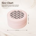 thumbnail image 2 of Yiaed Retro Red Black Roses Print Travel Jewelry Case Bridesmaid Gift Boxes Jewelry Travel Organizer Small Round Jewelry Box Mini Storage-Pink, 2 of 7