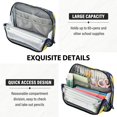 thumbnail image 5 of Standing Pencil Case with Base Large Capacity Stationery Pouch Pen Bag with Zipper for Women Men Lemon Pattern, 5 of 7