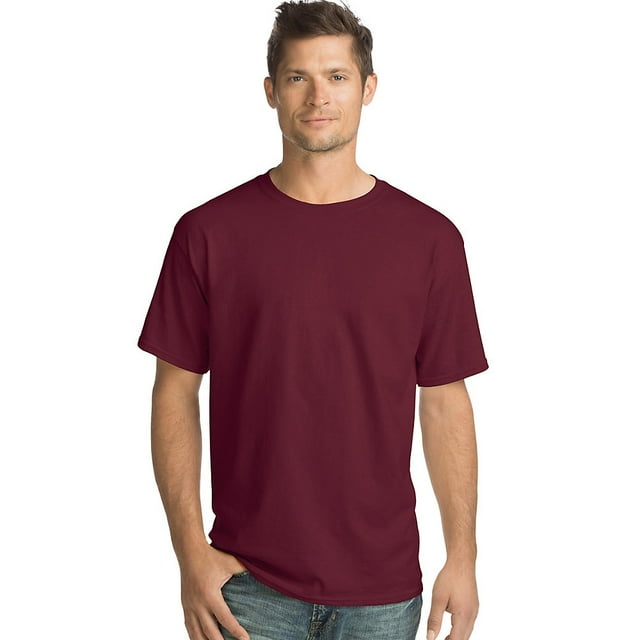 Hanes T-Shirt Col Rond Sans Étiquette ComfortSoft pour Hommes - 5280