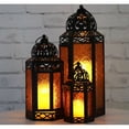 thumbnail image 4 of Decorative Candle Lantern Set for Patio Decor, Amber, 4 of 4