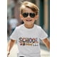 thumbnail image 1 of Kids' Back To School Graphic T-Shirt - School Vibes Tee With Books &Amp; Apples, Regular Fit Round Neck Top For Boys &Amp; Girls, Easy-Care First Day Of School Outfit Or Everyday Classroom Sh, 1 of 3