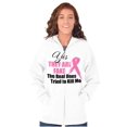 thumbnail image 4 of They Are Fake Real Ones Tried Kill Me Womens Plus Size Graphic Zipper Hoodie Brisco Brands 4X, 4 of 5