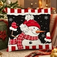 thumbnail image 4 of Christmas Pattern Pillow Cover 18x18 Inch Holiday Decor Cushion Case for Sofa Bed Home Decoration, 4 of 5