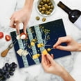 thumbnail image 5 of Autumn Cutting Board, Birch Trees Colorful Fall Season Foliage Leaves on a Starry Night Sky Backdrop, Decorative Tempered Glass Cutting and Serving Board, Small Size, Blue White Brown, by Ambesonne, 5 of 5
