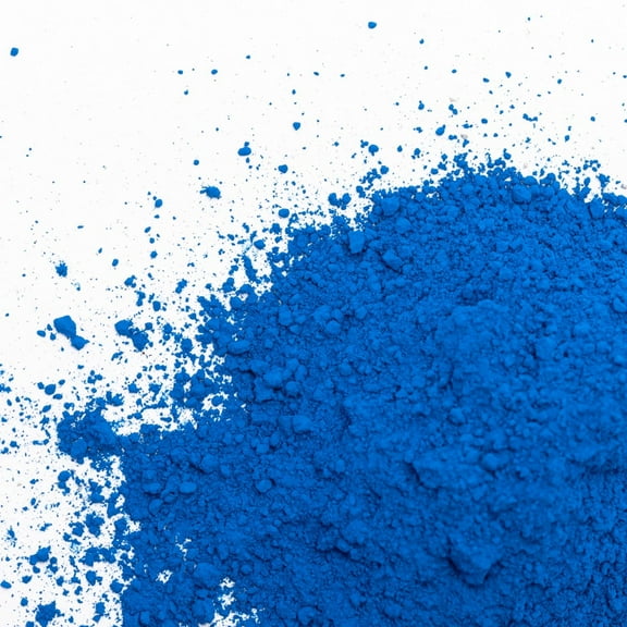 Blue Iron Oxide Powder, Blue Concrete Dye, Blue Concrete Cement Pigment - Concrete Stain For Brick, Cement, Tile, Clay, Lime, Mortar, Grout, Plaster, Paint, Bath Bombs (Blue, 4 oz)