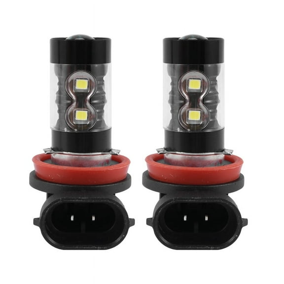 2-Pack High Power 50W Super Bright H11/H8 10-SMD Led Lights Bulbs For Car Fog Light Lamps Replacement, Xenon White