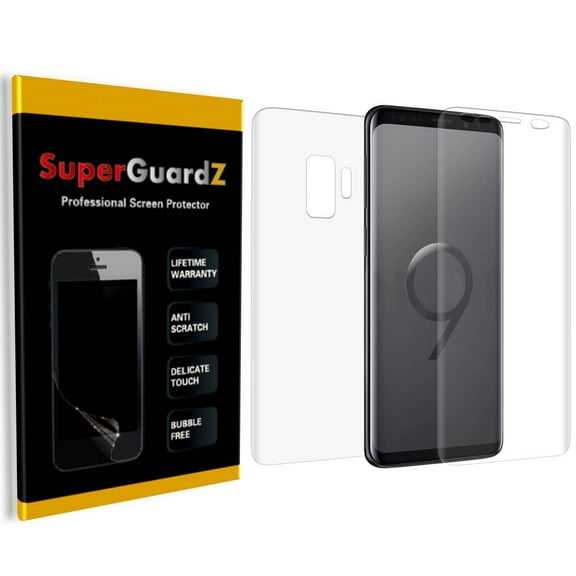 SuperGuardZ Samsung Galaxy S9 FULL BODY [Front   Back] Screen Protector [HD Clear, Anti-Scratch, Anti-Bubble]   4-in-1 LED Stylus Pen
