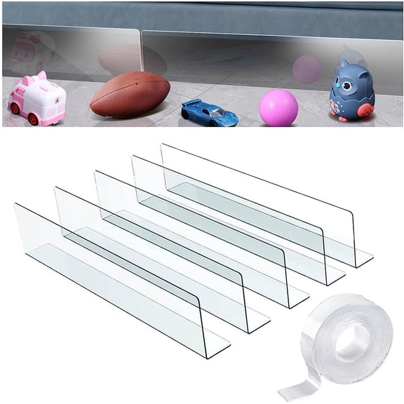 5 Pack Under Bed Blocker for Pets Dogs, NOGIS 4.7 Inches High Toy Blocker, Couch Blockers with Strong Adhesive, Gap Stopper Under Couch or Bed to Stop Things Going Into