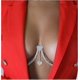 thumbnail image 5 of pieza de cadena de soporte para el pecho con diamantes de imitación, colgante de corazón de cristal moderno, cadena para sujetador, cadena para el cuerpo de bikini sexy, joyería para mujer, 5 of 5