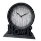 thumbnail image 5 of Reloj de escritorio sin tictac, estilo europeo, clásico, retro, analógico, reloj de mesa para Borde plateado, 5 of 9
