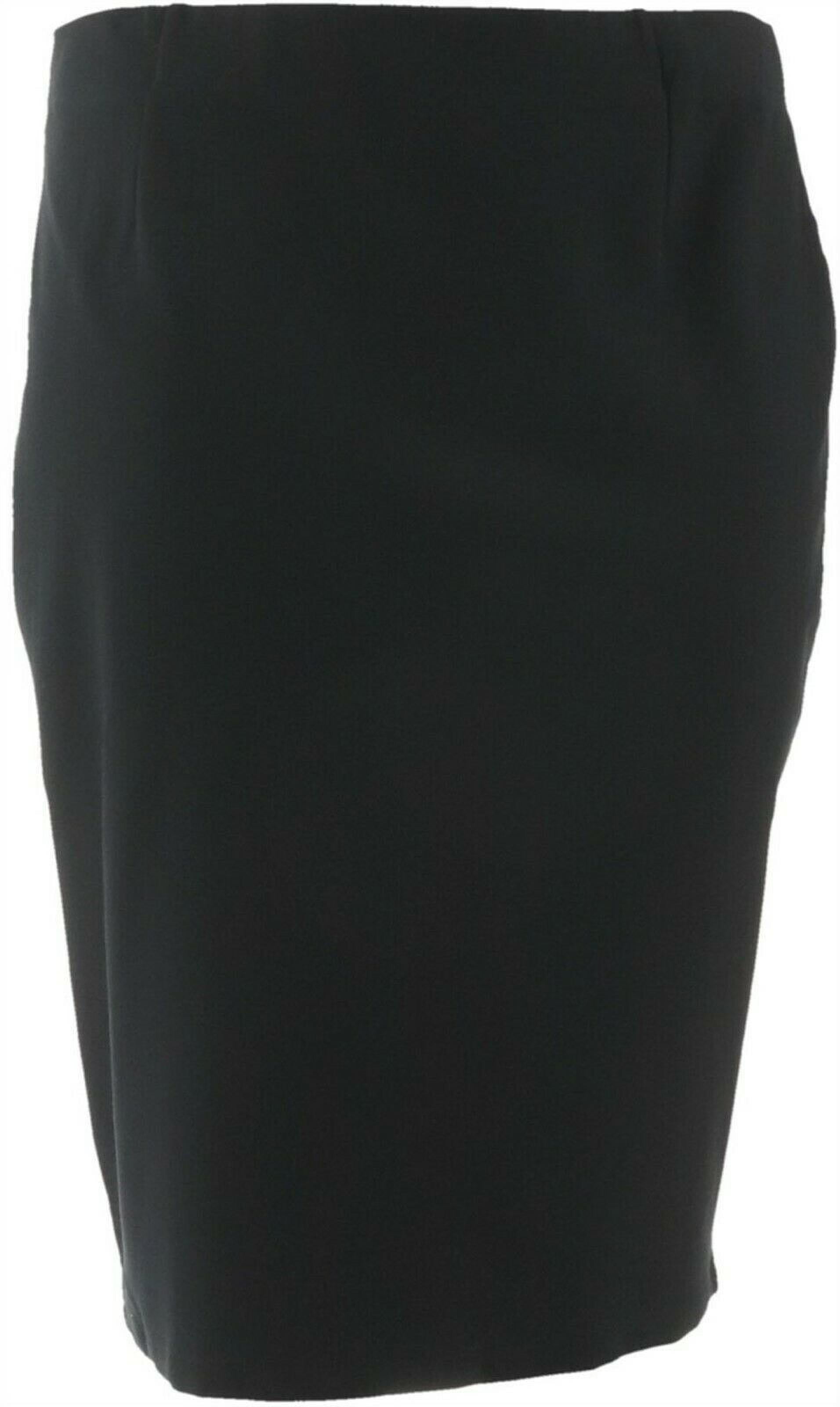 BROOKE SHIELDS Timeless Ponte Knit Pull-on Pencil Skirt White 3X NEW A306637 