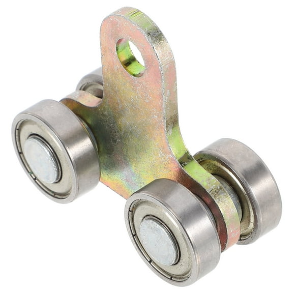 OUNONA Heavy Duty Sliding Door Pulley Wheel With Stainless 4-Wheel Trolley Rollers For Effortless Sliding Ideal For Barn Doors Wardrobes And More