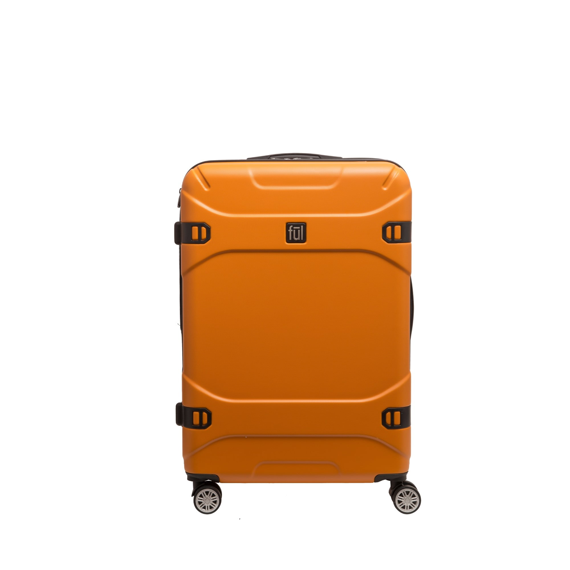 FUL Molded Detail 29in Hard Sided Rolling Luggage, Orange