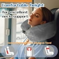 thumbnail image 3 of 2-Pack Stuffable Travel Neck Pillow, Velvet Travel Pillow for Extra Luggage, Stuffable Pillow with Adjustable Neck Size, Travel Essentials,Packable Airplane Travel Pillow, No Filler, 3 of 6