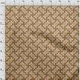 thumbnail image 4 of oneOone Silk Tabby Brown Fabric Ikat Craft Projects Decor Fabric Printed By The Yard 42 Inch Wide, 4 of 6