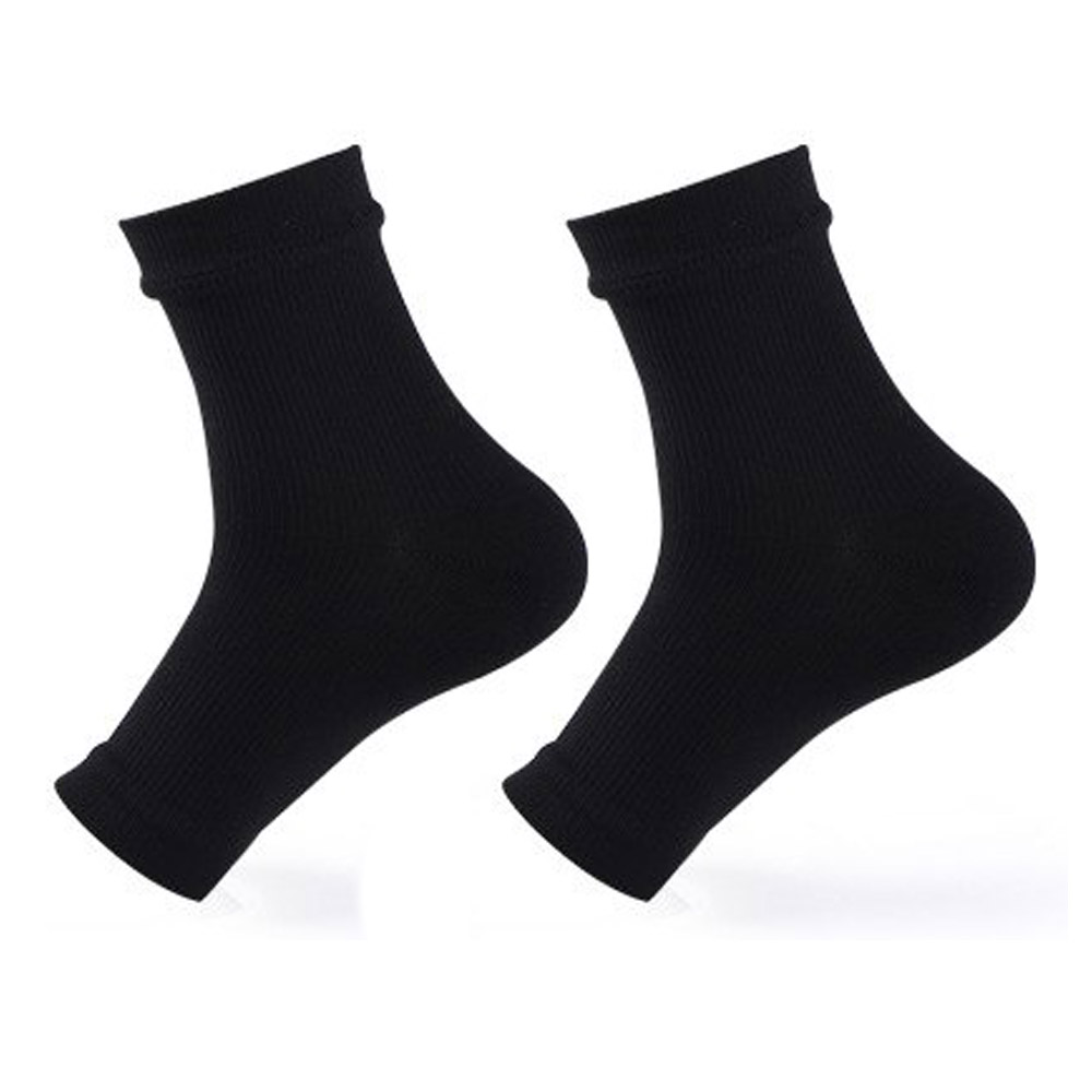 2 PAIR Plantar Fasciitis Sleeves Socks for Heel & Arch Pain, Graduated