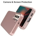 thumbnail image 2 of Nalacover Slim Case for Samsung Galaxy S21,Stylish Triple Layer Protection Hard PC + Soft TPU Silicone Hybrid Shockproof Camera Lens Protective Anti-drop Fit Back Phone Cover.Rosegold, 2 of 7