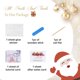 Red and white christmas nails 24pcs Christmas Press on Nails Red Glossy Medium Long Coffin Fake Nail