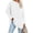 White, variant on Women Long Sleeve T Shirt Casual Crew Neck Basic Top