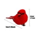 thumbnail image 4 of De Adorno De Cardenales De Pájaro Rojo Adorable Clip De Pájaro Artificial Realista Multifuncional Decoración Festiva Para Fiesta De Regalo De Corona De Árbol De Navidad10 Piezas Methold  HA012764-00, 4 of 7