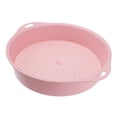 thumbnail image 2 of Miangastore Plastic Garden Sieve Riddle Green for Soil Stone Mesh Gardening Tool with Handle (Pink), 2 of 8
