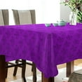 thumbnail image 3 of Coolnut Mardi Gras Purple Tablecloth Rectangle Colorful Table Cloth Large Square Table Cover for Dining Kitchen Party 60"x90" Decor Gift, 3 of 7