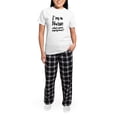thumbnail image 5 of CafePress - I'm A Nurse What's Your Sup Women's Light Pajamas - Women's Short Sleeve Print T-Shirt and Pants Light Cotton Pajama Set, 5 of 7