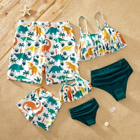

Patpat Animal Dinosaur Print Family Matching Swimsuits One Piece Sizes Baby-Kids-Adult
