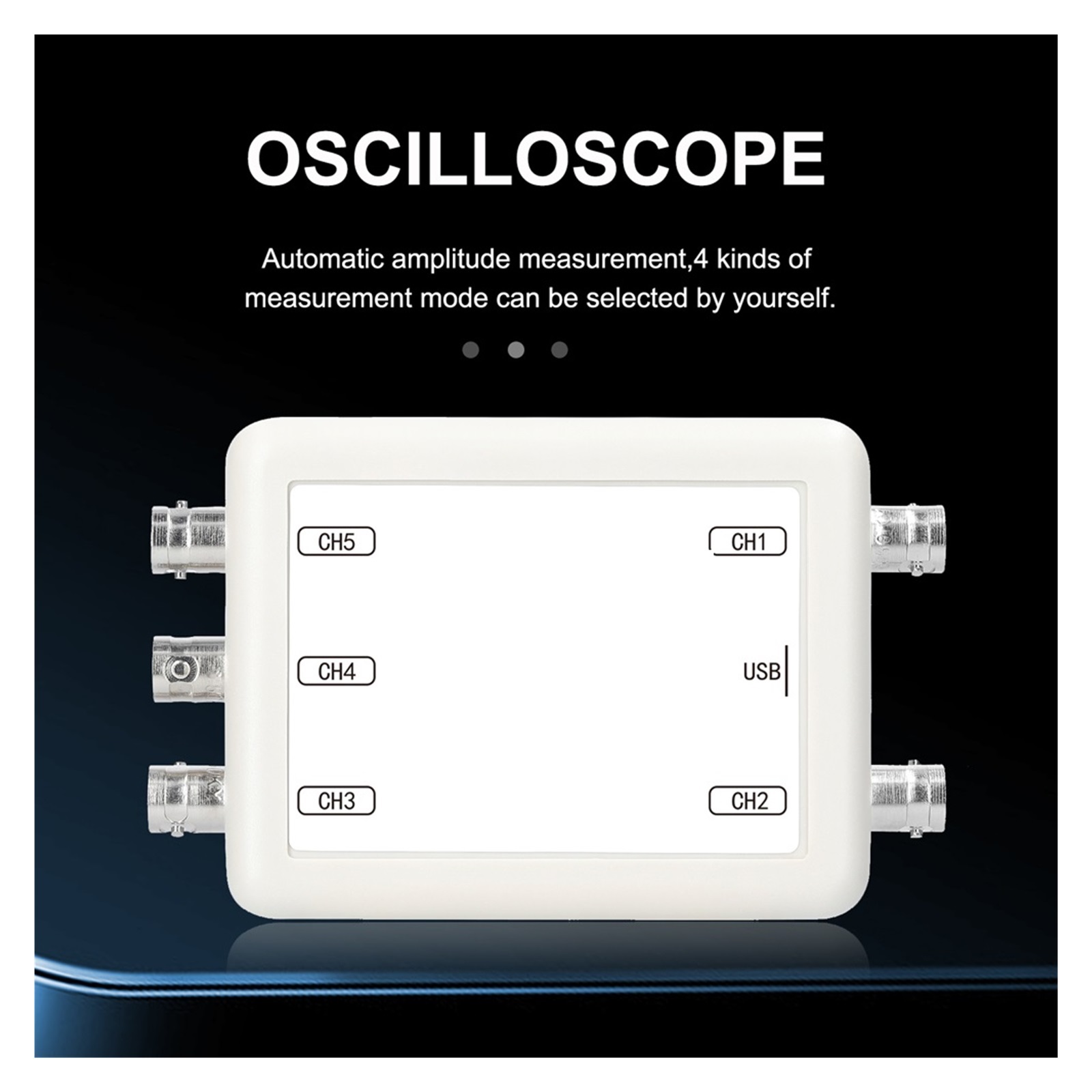 Virtual Oscilloscope 5-channel 150kHz Sampling Rate Data Storage Recorder Spectrum Analysis USB Oscilloscope ,Professional Designed