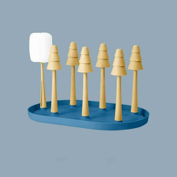 WEPRO Detachable Glass Drying Rack And Bottle Drying Rack With 6