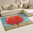 thumbnail image 2 of Coolnut Lightweight Carpet Mats, 31 x 20 inches Area Soft Rugs Floor Mat Doormat Decoration for Rooms Entrance Tree of Hearts in Field, 2 of 6