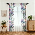thumbnail image 4 of SPEKSEE 1Pc Floral Sheer Curtains, Spring Plant Leaves Botanical Light Filtering Privacy Semi-Sheer Vintage Curtains for Bedroom Living Room, 4 of 12