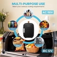 thumbnail image 5 of Dozzle 4L Mini Fridge , Holds 6 Cans, Keeps Skincare and Snacks Chilled with Dual 110V/12V Power, Compact Companion for Dorm, Office, and Car,Black, 5 of 6