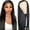 black, variant on Dengmore Women's Black Long Straight Wig Medium Parted Long Bangs Wig Synthetic Wigs for Women Middle Part Wig