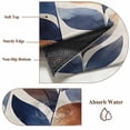 thumbnail image 6 of 3'x5' Area Rugs, Navy Blue Burnt Orange Botanical Indoor Outdoor Area Rug for Living Room Bedroom, Abstract Palm Leaf Washable Bathroom Rugs Kitchen Floor Carpet Mats Home Decor Aesthetic, 6 of 8