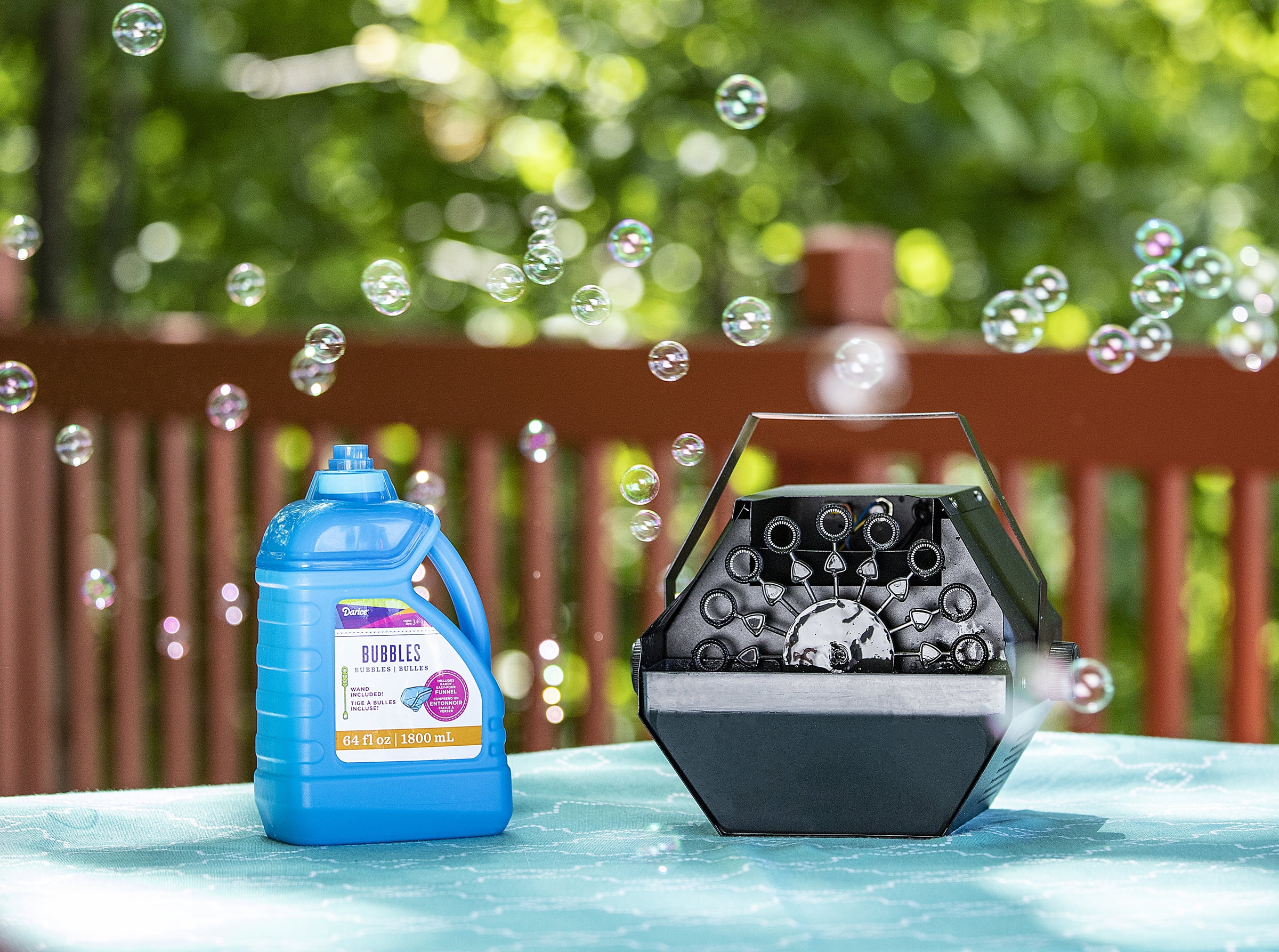 Darice Bubble Solution with Wand and Funnel Pour Handle, 64 Oz.